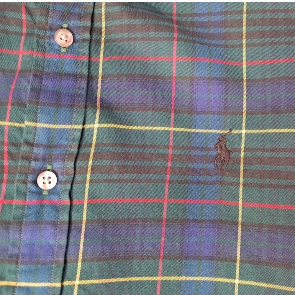 Ralph Lauren Men's Plaid Button Down Shirt Slim Fit Size M - Picture 3 of 6